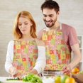 thumbnail image 3 of Pioneer Flower Floral Print Pattern Apron for Women and Men, Cotton Linen Waterproof with Pockets, Adjustable, 33x27 Inch for Kitchen, Gardening, BBQ, Salon, 3 of 6
