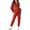 Red, variant on UAMVSH Women's Fashion Tracksuit Sets Printed Full Zipper Hoodie Tops and Lightweight Casual Straight Leg Pants Party Clubwear(LargeBlack)