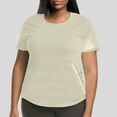 thumbnail image 2 of Plus Size Women's Solid Color Short Sleeve Crew Neck T Shirt Comfortable And Stylish Top For Everyday Wear, 2 of 4