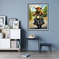 thumbnail image 7 of Diamond Art Kits for Adults - 5d Cow Riding Motorcycle Scenic Road Diamond Painting for Adults, Diamond Art for Adults Beginners, Diamond Painting Kits for Adults for Home Wall Decor, 7 of 7