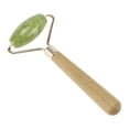 thumbnail image 1 of 1 Pc Rodillo Facial Portátil para Mujeres para Salón de Belleza Vacaciones Baño Palo de Madera Verde Jade, 1 of 3