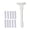 Small, variant on Hugtrea Pig Hair Removal Tool, T-Shaped Handle Stainless Steel Blade Scraper, Easy Fat Removal Tool for Meat Processing And Fat Scraping