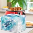 thumbnail image 3 of HELLHERO Watercolor Turtle Print 2 Slice Toaster Cover, Dustproof Bread Machine Protector with Drawstring, Waterproof Small Kitchen Appliances Cover (11.4"x7.8"x7.4"), 3 of 8