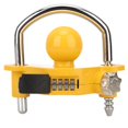 thumbnail image 2 of Trailer Coupler Lock Universal Hitch Lock U Shaped Combination Lock For Security, 2 of 4