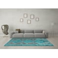 thumbnail image 3 of Ahgly Company Indoor Rectangle Oriental Light Blue Traditional Area Rugs, 3' x 5', 3 of 4