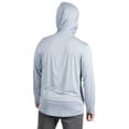 thumbnail image 5 of Realtree Men's Long Sleeve Fishing Hoodie, Performance Hooded Tee Shirt in Zen Blue, Sizes S-3XL, 5 of 9
