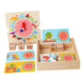 thumbnail image 4 of Juego de rompecabezas de habilidades de vida de reloj de enseñanza de dinosaurio Montessori para niños en edad preescolar, 4 of 9