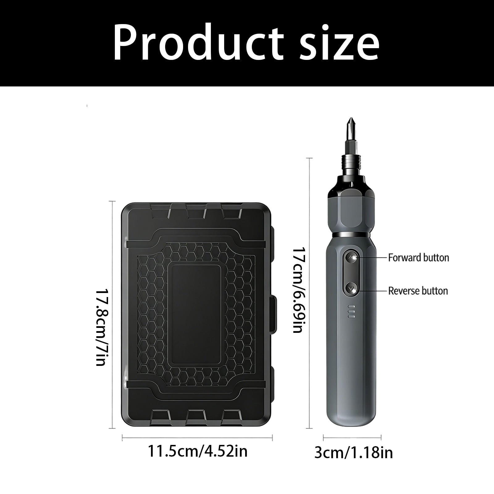Rechargeable Cordless Electric Screwdriver Power Tool Small Drill for Computer Outdoor Repair