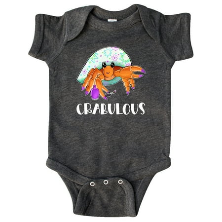 

Inktastic Crabulous Cute Hermit Crab with Purple Nail Polish Gift Baby Boy or Baby Girl Bodysuit