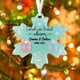 thumbnail image 5 of Adornos navideños de cristal marino | Colgantes hechos a mano con forma de copo de nieve | Regalo de recuerdo de amistad | Decoración navideña acrílica 2D para el hogar, 5 of 6