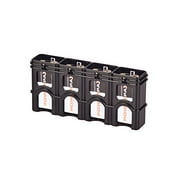 Storacell SL9VTB by Powerpax SlimLine 9V Battery Caddy, Black, Holds 4 Batteries