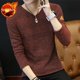 thumbnail image 3 of Suéteres azules Ropa para hombres Sudadera roja sin capucha Suéter de punto negro Cuello en V para hombre Calentado Casual Manga larga 100% Venta al por mayor Barato X, 3 of 5