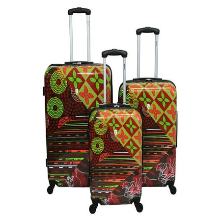 3 Piece Lightweight Hardside Spinner Upright Luggage Set