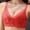 Red, variant on Womens Bras Comfortable Lace Bras for Older Women Padded Snap Closing Bra Full Coverage Wirefree Everyday Bra 38/85C