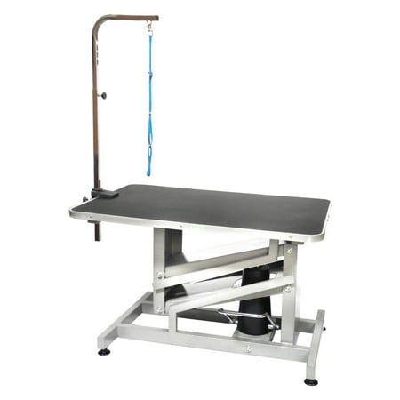 Go Pet Club 36 in. Pet Dog Z-Lift Hydraulic Grooming Professional Table with Arm