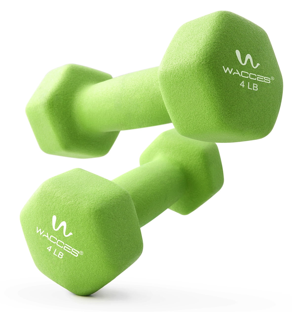 Wacces Neoprene Dipped Coated Set of 2 Dumbbells Hand Weights Sets Non