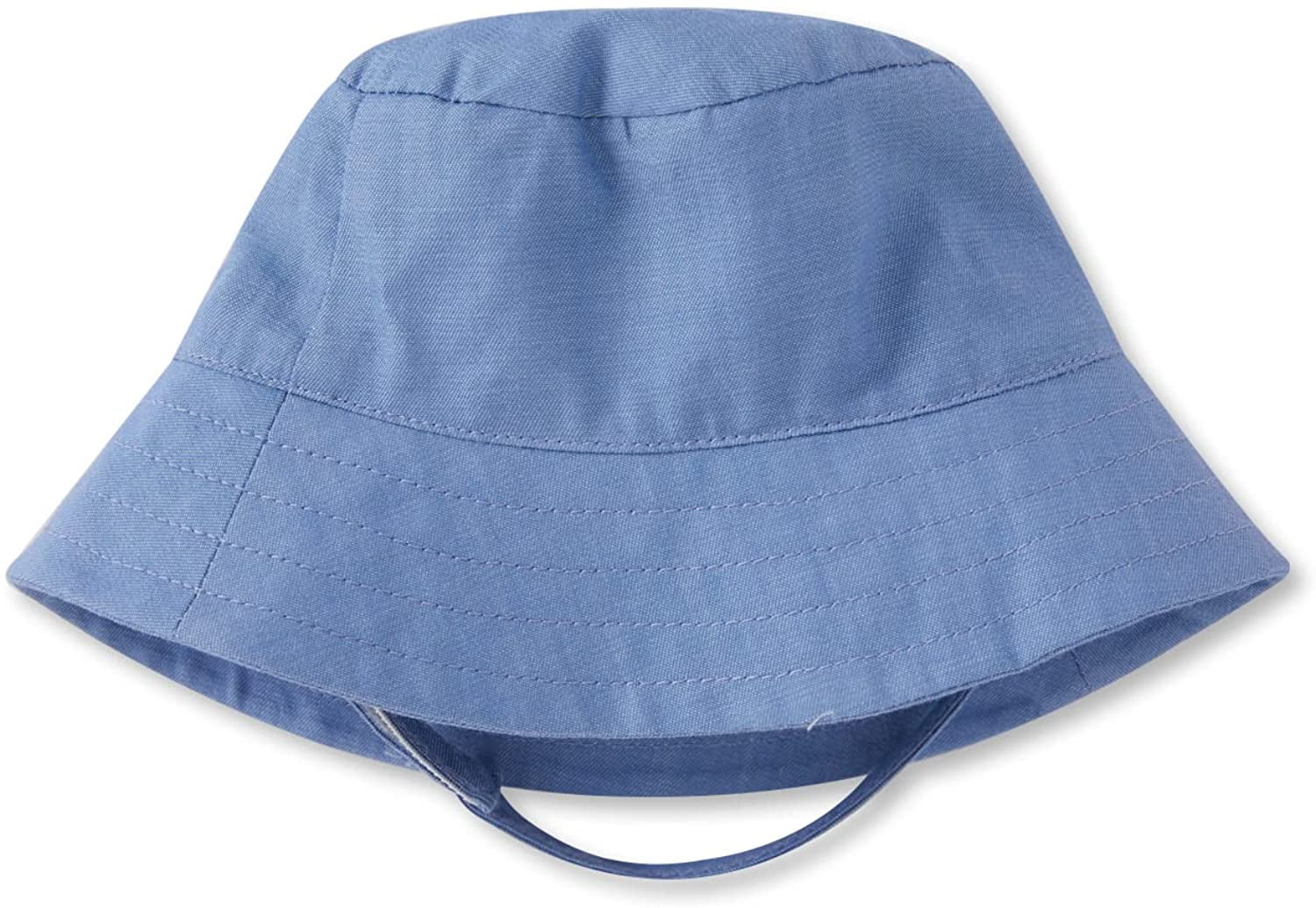 pureborn Newborn Unisex Baby Sun Hat Wide Brims Bucket Hat Sun Protection with Straps 