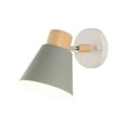 thumbnail image 2 of Lámpara de pared nórdica, lámpara de noche E27, lámpara de pared decorativa simple y moderna Gris, 2 of 7