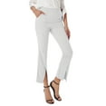 thumbnail image 3 of Lucakuins - Pantalones largos casuales para mujer, cintura alta, color sólido, pierna acampanada, pantalones divididos con bolsillos Lucakuins moda, 3 of 7