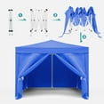 thumbnail image 5 of Pop-up Gazebo Instant Portable Canopy Tent 10'x10', Gazebo Tent With 4 Sidewalls, 4 Weight Bags And Carry Bag For Patio Outdoor Wedding Parties Events, 5 of 9
