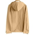 thumbnail image 3 of Generic Men's Casual Button Front Hoodie Shirt Button-Down Long Sleeve Lightweight Casual Top with Front Pocket, 3 of 7