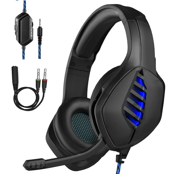 targeal Gaming Headset with Microphone - for PC, PS4, PS5, Switch, Xbox One, Xbox Series X|S - 3.5mm Jack Gamer Headphone with Noise Canceling Mic