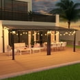 thumbnail image 2 of 10ft.×20ft. Hardtop Outdoor Gazebo Pergola Aluminum Framed with Sloping Pitched Roof for Garden, Patio, 2 of 5