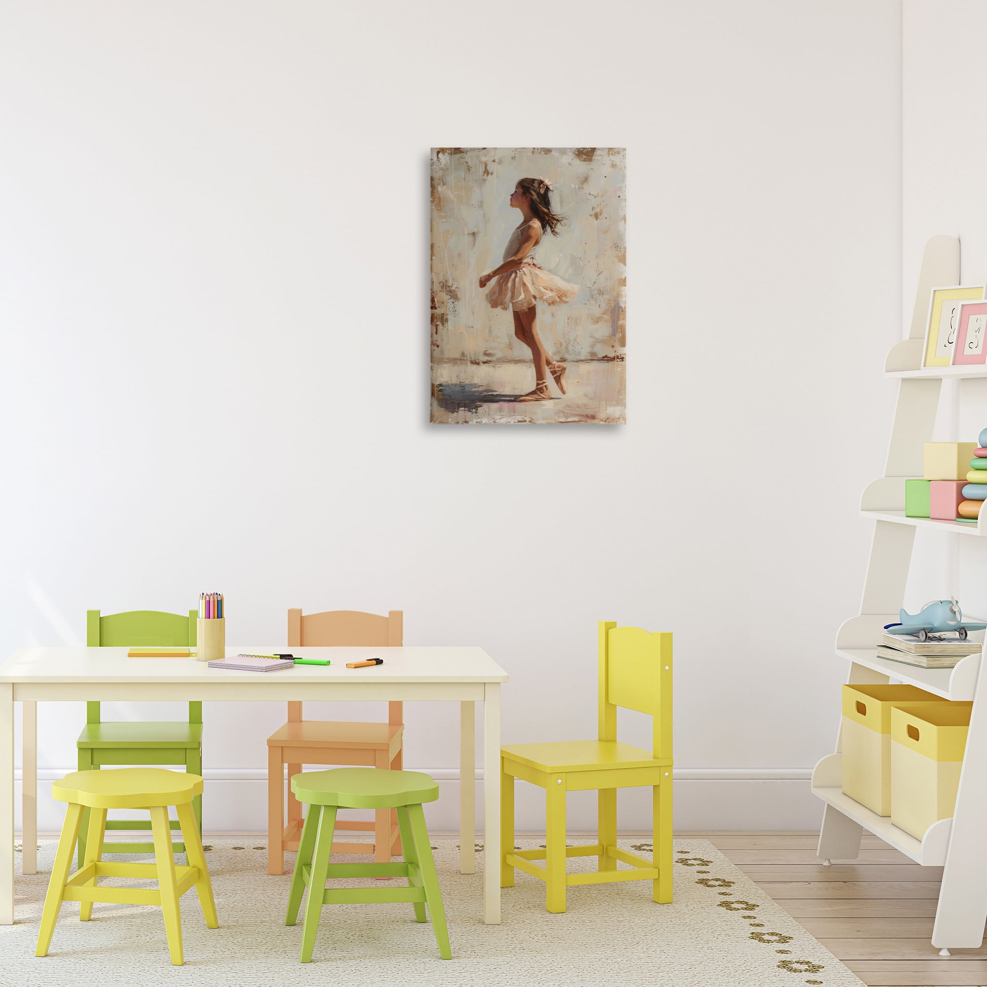 Stupell Industries Ballerina in Soft Light Canvas Wall Art, design by Creative Studio