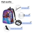 thumbnail image 4 of Picia Capybara Bathtub Fun Printed Canvas Daypack - Stylish and Durable Vintage Compact Backpack - Class, Work, Travel, or Laptop Bookbag,Organized Compartments-Medium, 4 of 6