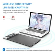 XP-PEN Deco Pro MW Bluetooth Graphics Tablet 11×6 Inches Wireless Painting Pen Tablet for Drawing and Remote Learning