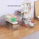 thumbnail image 5 of Moyic Estante de almacenamiento portátil de doble capa transparente de repuesto deslizante para el hogar maquillaje cosmético artículos de tocador Organizadores de utensilios de cocina Tipo 2 Moyic HA074410-02, 5 of 6