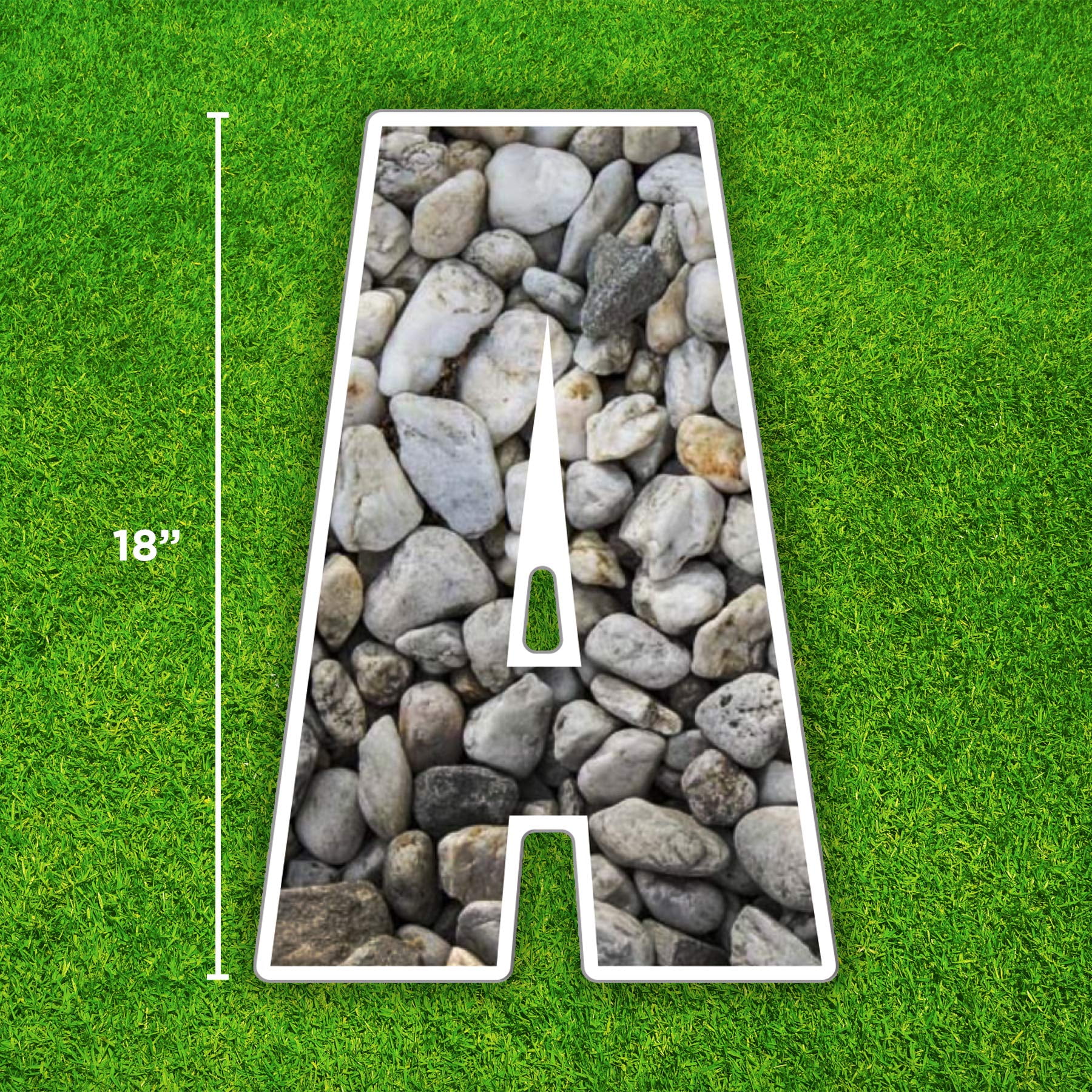 Our Dad Rocks! Lawn Display - Happy Fathers Day Lawn Sign - Yard decoration - Letters spell out Our Dad Rocks!