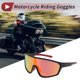 thumbnail image 2 of 1 Set de Gafas de Motocicleta Antideslumbrantes de Triacetato de Celulosa PC UV400 Gafas de Sol para Deportes al Aire Libre para Motocross, Moto de Tierra, ATV Lente Roja Marco Negro y Rojo, 2 of 6