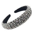 thumbnail image 1 of Minnieouse Diademas con cuentas de cristal con diamantes de imitación, tocado grueso de estilo barroco, accesorios de moda para el cabello, tocados para Accesorio para el cabello Gris Minnieouse AP010970-13B, 1 of 6