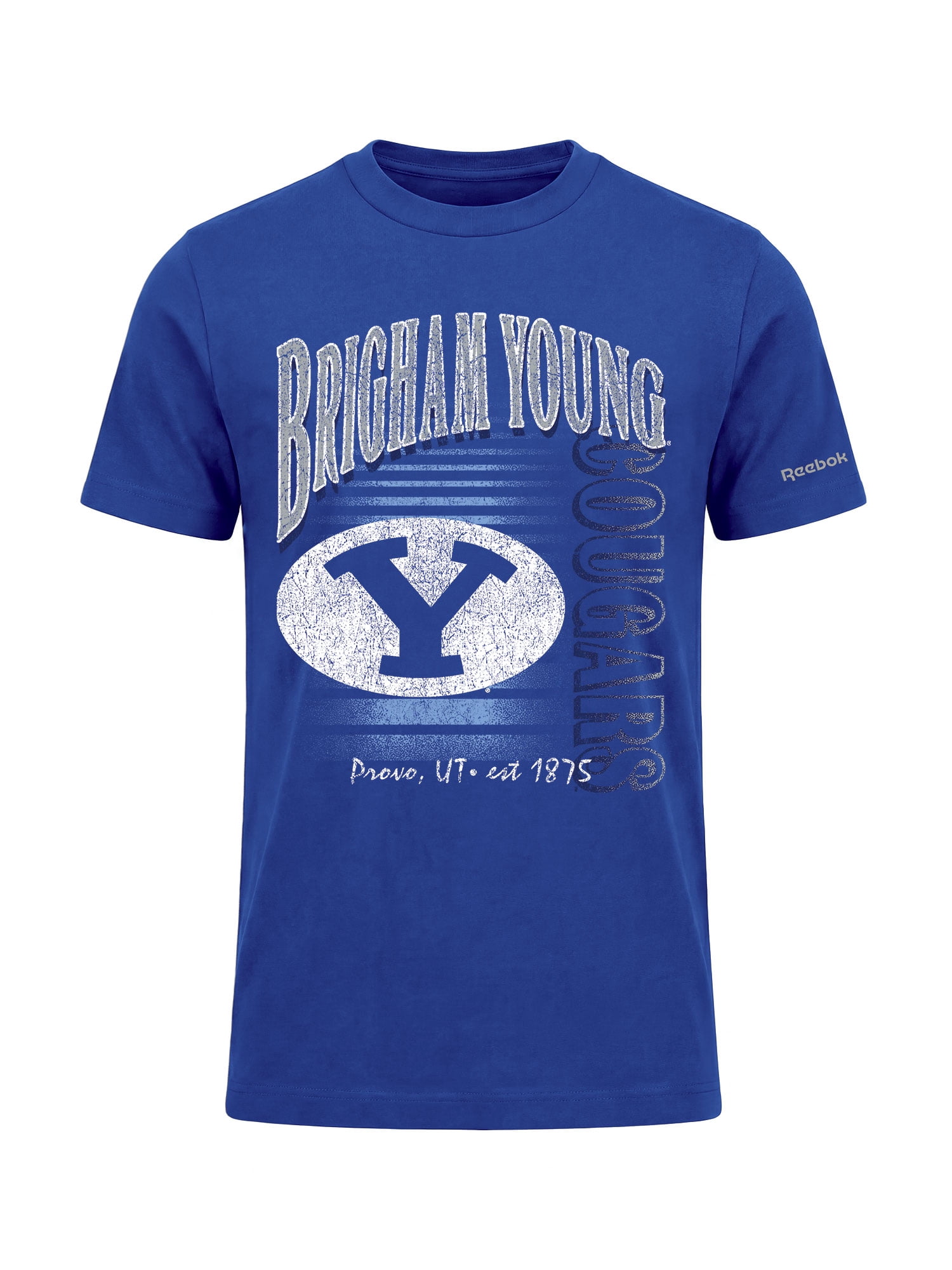 BYU Cougars Reebok Mens Crew Neck Short Sleeve T-Shirt