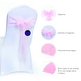 thumbnail image 3 of mds Pack of 150 Organza Chair Sash Bow Sashes for Wedding Decoration -Pink, 3 of 6