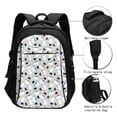 thumbnail image 3 of Pofeuu Colorful Hat Snowman Print Storage Laptop Backpack with USB Charging Port[Water Resistant] College Computer Bookbag Fits, 3 of 7