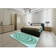 thumbnail image 5 of Ahgly Company Machine Washable Indoor Rectangle Transitional Seafoam Green Area Rugs, 8' x 12', 5 of 7