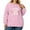 Pink, variant on Women's Fashion Casual Plus Size Long Sleeve Pullover Printed Sweatshirt with CHEERS to the NEW YEAR Design for Celebration,Black,L