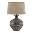 thumbnail image 3 of Signature Design by Ashley Magan Lampe de Table en Métal Texturé Bronze, 28.5", Finition Marron Antique, 3 of 4