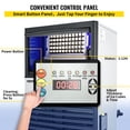 thumbnail image 3 of VEVOR Máquina de Hielo 235W Comercial Ube Fabricación Automática 50KG/110lbs, 3 of 9