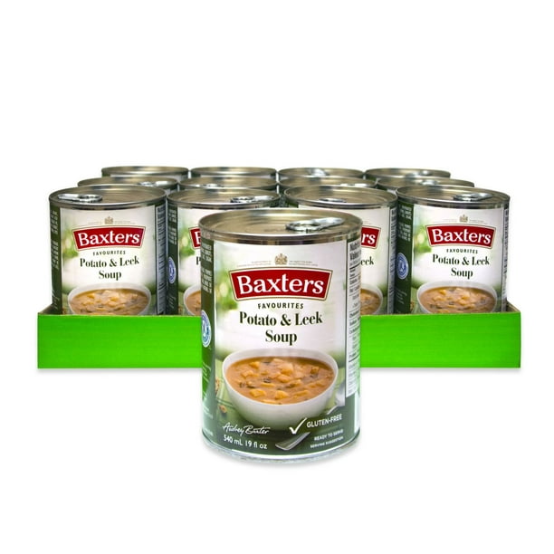 Caisse de soupe prête à servir Baxters Favourites aux pommes de terre et poireaux Paq. caisse 12 x 540 ml