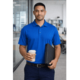 thumbnail image 4 of Expert Brand Men's Oxymesh™ Dry Fit Athletic Polo Shirt, Royal Blue, Large, 4 of 7