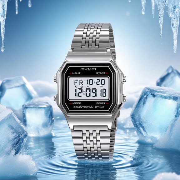Upgraded Men's Outdoor Sports Digital Watch with Luminous Display Suitable For Hiking Camping Running Swimming Easy to Read Comfortable T