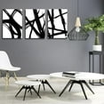 thumbnail image 3 of Black and White Abstract Canvas Prints Wall Art Decor Black & White Graffiti Modern Artwork Paintings Pictures for Bedroom Living Room Bathroom Home Office Wall Decoration（Only canvas）, 3 of 6