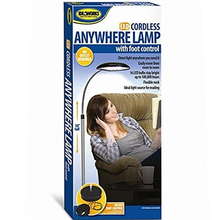 Battery Operated Led Cordless Anywhere Floor Lamp With Foot Control