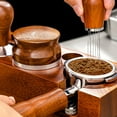 lanema Espresso Tamper Station Wood Coffee Portafilter Holder Baristas