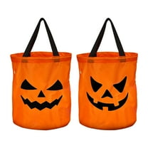 Lilixerw Halloween Pumpkin Candy Bucket with LED,Halloween Party Bags Pumpkin Ghost Face Baskets for Party Favor Supplies