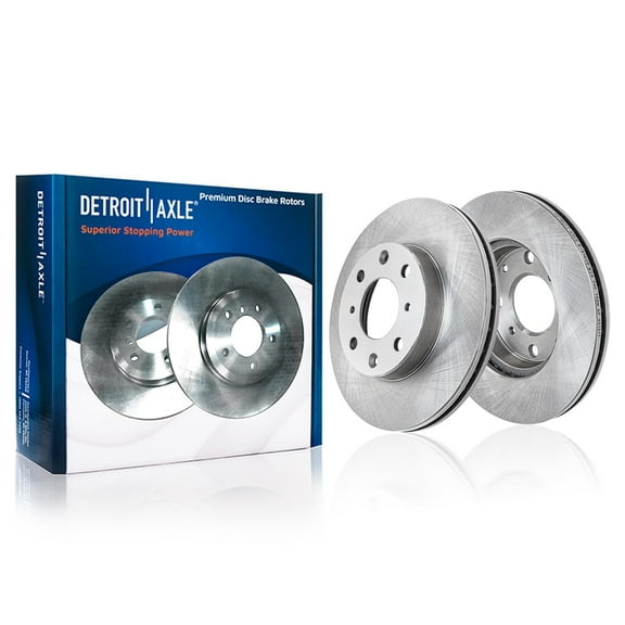 Detroit Axle - 9.45" inch Front Disc Brake Rotors Replacement for Honda Civic, Civic Del Sol, CRX