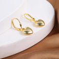 thumbnail image 4 of Pendientes ALEXCRAFT en forma de corazón dorado y plata de ley para mujer, 4 of 7
